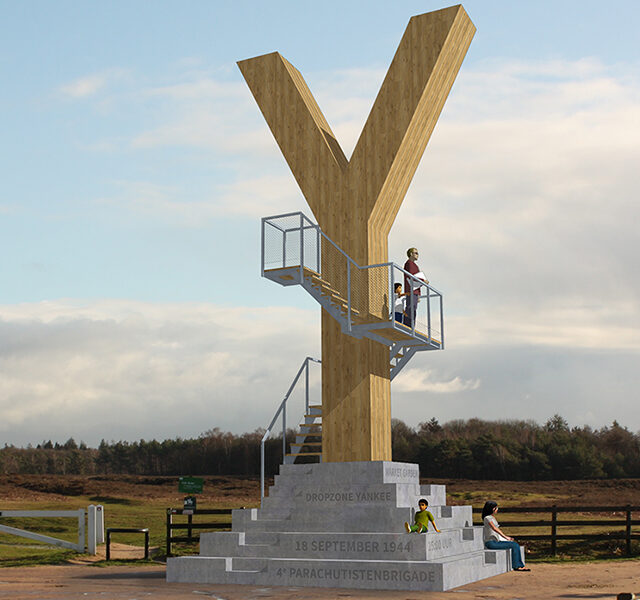 landmark dropzone Y op locatie - projectie