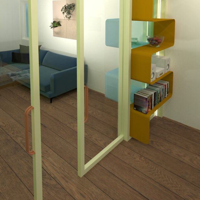 ontwerp kamer en suite doorgang