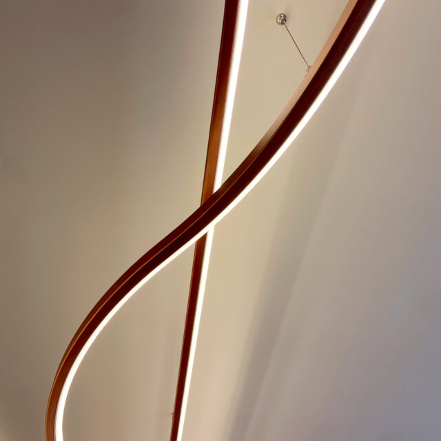 Detail van ontwerp plafondlamp